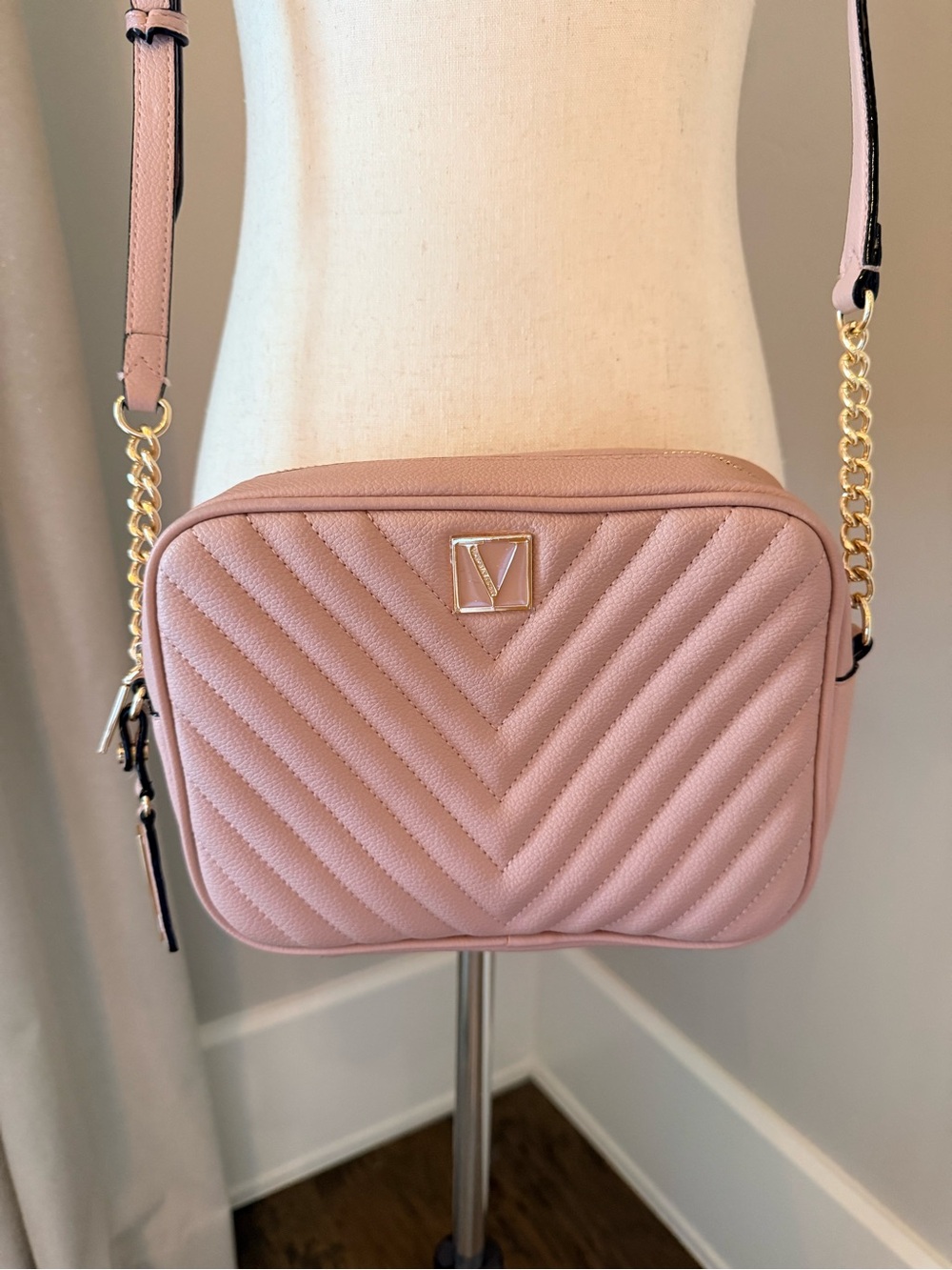 NWT VS Quilted Blush Pink Crossbody Bag - Designer-Inspired!
